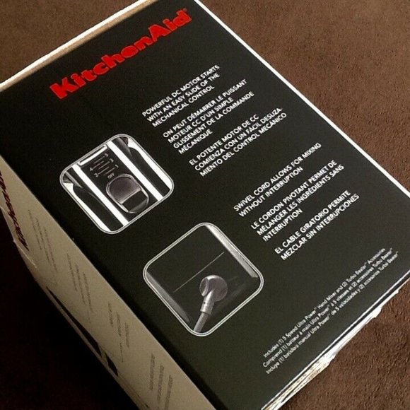 brand new ONYX BLACK KitchenAid 5-Speed Hand Mixer - Picture 11 of 12